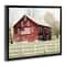 Stupell Industries Patriotic Barn Flag Floater Framed Art